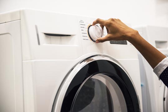 Selecting washing machine cycle